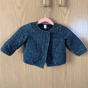 GAP Quilted Dark Navy Toddler Puffer Jacket